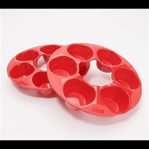 Decor Set of 2 Microsafe Cupcake Trays